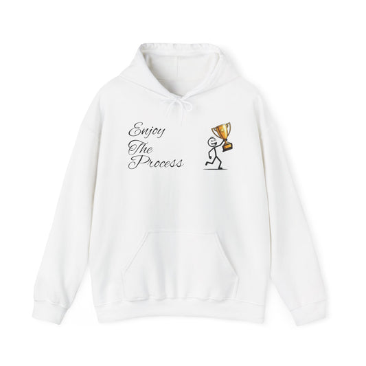 Motivational Sports Hoodie | Enjoy the Process, Every Sport, Every Moment, Gift for Athletes, Workout Apparel, Sports Fan Gear